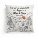 And We Lived Happily Ever After - Personalized Pillow - Birthday Anniversary Gifts For Husband, Wife, Engagement Newlywed Gifts For Couples