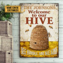Bee Humble And Bee Kind Custom Classic Metal Signs