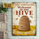 Bee Humble And Bee Kind Custom Classic Metal Signs