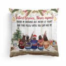 Besties Forever Hug This Pillow Until You Can Hug Me - Personalized Pillow - Birthday Christmas Gift For Besties, Sisters, Sistas