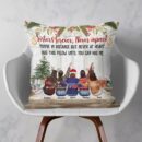 Besties Forever Hug This Pillow Until You Can Hug Me - Personalized Pillow - Birthday Christmas Gift For Besties, Sisters, Sistas