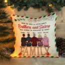 Brothers & Sisters - Always Be Connected By Heart - Personalized Pillow - Birthday, Christmas, New Year  Gift For Sisters, Brothers, Sibling