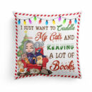 Cuddle My Cats And Reading Books - Personalized Pillow (Insert Included) - Christmas Gift For Cat & Book Lovers