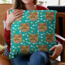 (Photo Inserted) Custom Cat Face - Personalized Pillow - Christmas, New Year Gift For Cat Mom, Cat Dad, Pet Owner, Cat Lovers, Cat Owners