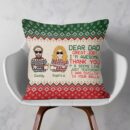Dear Dad Great Job! I'M Awesome  - Personalized Pillow - Christmas, New Year Gift For Family Members, Dad, Mom, Kids, Grandpa, Grandma