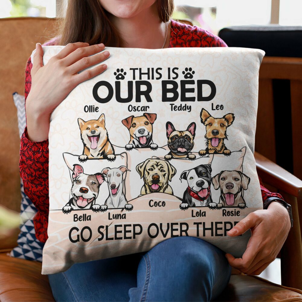 Go Sleep Over There - Personalized Pillow - Birthday, Funny Gift For Dog Lovers, Dog Owners - Image 3