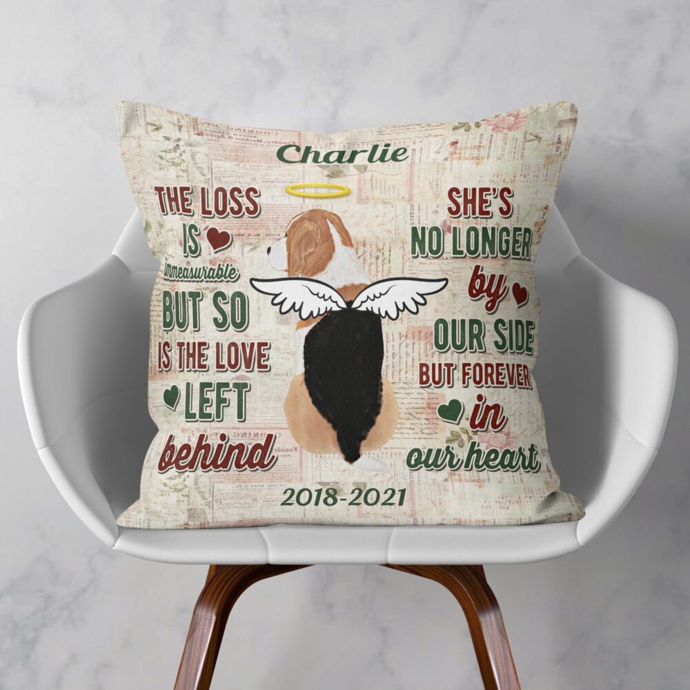 Goodbyes Are Not Forever - Personalized Pillow - Memorial Gift For Dog Owner - Image 3