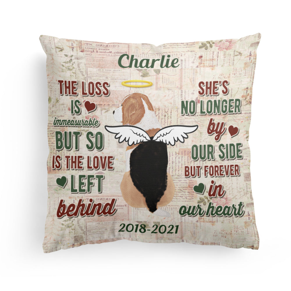Goodbyes Are Not Forever - Personalized Pillow - Memorial Gift For Dog Owner