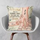 Grandpa Holds Grandkids' Hearts Forever - Personalized Pillow - Christmas, Birthday, Loving Gift For Grandpa, Grandma, Mom & Dad