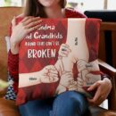 Grandparent And Grandkid A Bond That Can't Be Broken - Personalized Pillow - Birthday, Loving Gift For Grandpa, Grandma, Mom & Dad