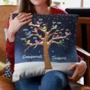 Grandparents' Treasure - Personalized Pillow - Birthday, Loving Gift For Grandma, Grandpa, Mom, Dad