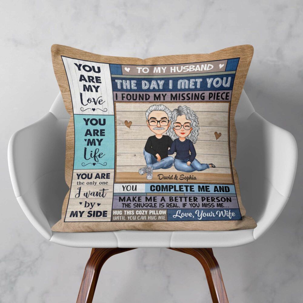 Hug This Cozy Pillow Until You Can Hug Me - Personalized Pillow - Christmas, Anniversary, Birthday Gift For Couples, Husband, Wife, Lovers, Anniversary, Engagement - Image 2
