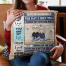 Hug This Cozy Pillow Until You Can Hug Me - Personalized Pillow - Christmas, Anniversary, Birthday Gift For Couples, Husband, Wife, Lovers, Anniversary, Engagement