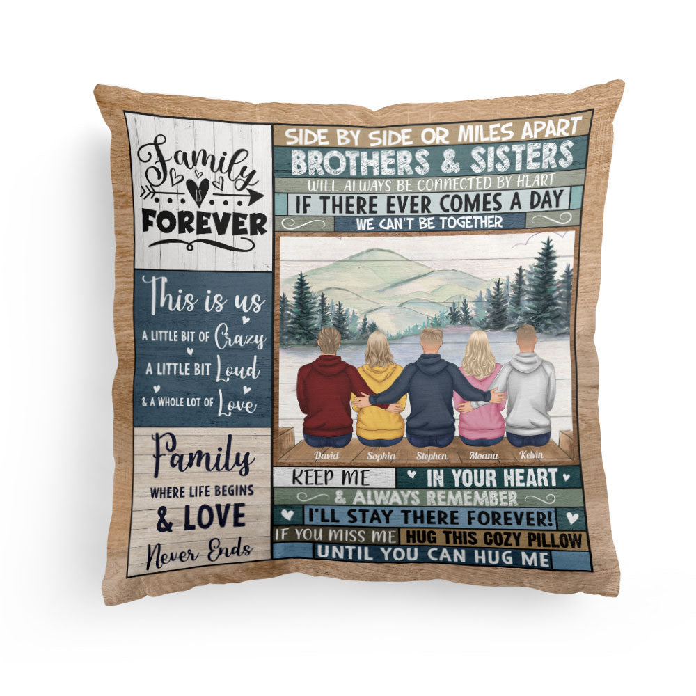 Hug This Cozy Pillow Until You Can Hug Me - Personalized Pillow - Christmas, New Year Gift For Sisters, Brothers, Sibling