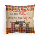 Hug This Pillow Until You Can Hug Me - Personalized Pillow - Birthday Anniversary Gift For Wife, Husband