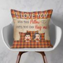 Hug This Pillow Until You Can Hug Me - Personalized Pillow - Birthday Anniversary Gift For Wife, Husband