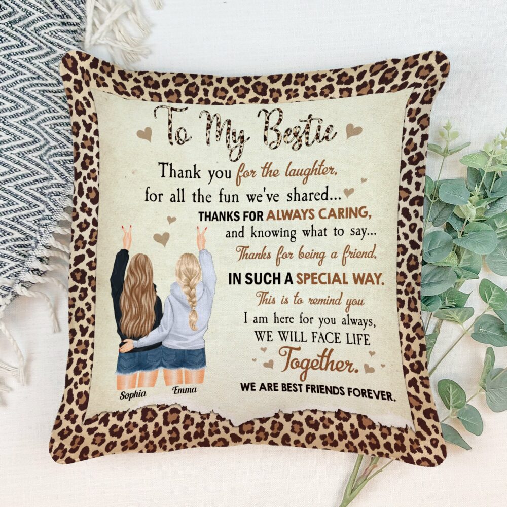 I Am Here For You Always - Personalized Pillow - Birthday Gift For Bestie, BFF, Soul Sister - Image 2