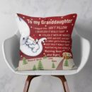 I Hugged This Soft Pillow - Personalized Pillow - Christmas, Home Decor, Loving, Birthday Gift For Grandkids, Grandsons, Granddaughters