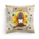 I'm A Queen - Personalized Pillow - Birthday Gift For Black Woman, Black Queen, Black Girl, Yoga Lover