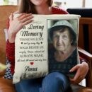 In Loving Memory  - Personalized Pillow - Anniversary, Memorial, Loving  Gift For Family Members, Dad, Mom, Grandpa, Grandma (Photo Inserted)