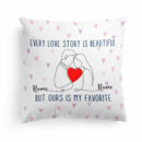 Love Story Is Beautiful, Couple Valentine - Personalized Pillow - Gift For Couple, Partners, Husband and Wife