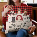 Me And The Fur Babies - Personalized Pillow - Loving, Funny, Home Decor Gift For Pet Lovers, Cat & Dog Person, Fur Mom, Fur Dad