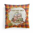 Together Since  - Personalized Pillow - Fall Vibe, Thanksgiving, Loving, Birthday, Anniversary Gift For Old Couple, Husbands & Wives, Parents, Grandparents
