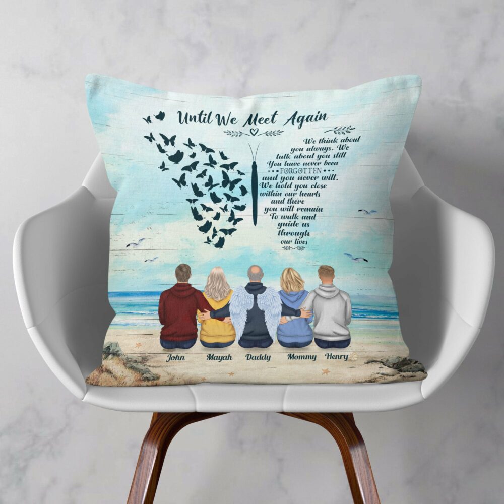 Until We Meet Again - Personalized Pillow - Birthday Memorial Gift, Christmas Gift For Family Members, Sisters, Brothers - Image 2