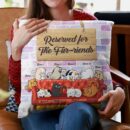 Reserved For The Fur-riends, Cat Custom Pillow (Insert Included), Gift For Cat Lovers