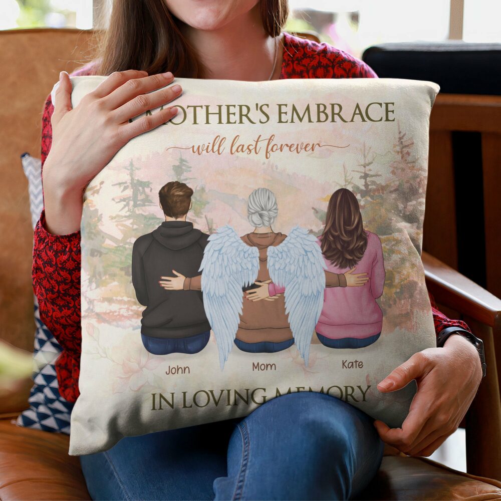 I Am Always With You Mom - Personalized Pillow - Loving, Memorial Gift For Family With Lost Ones, Daughters, Sons - Image 3