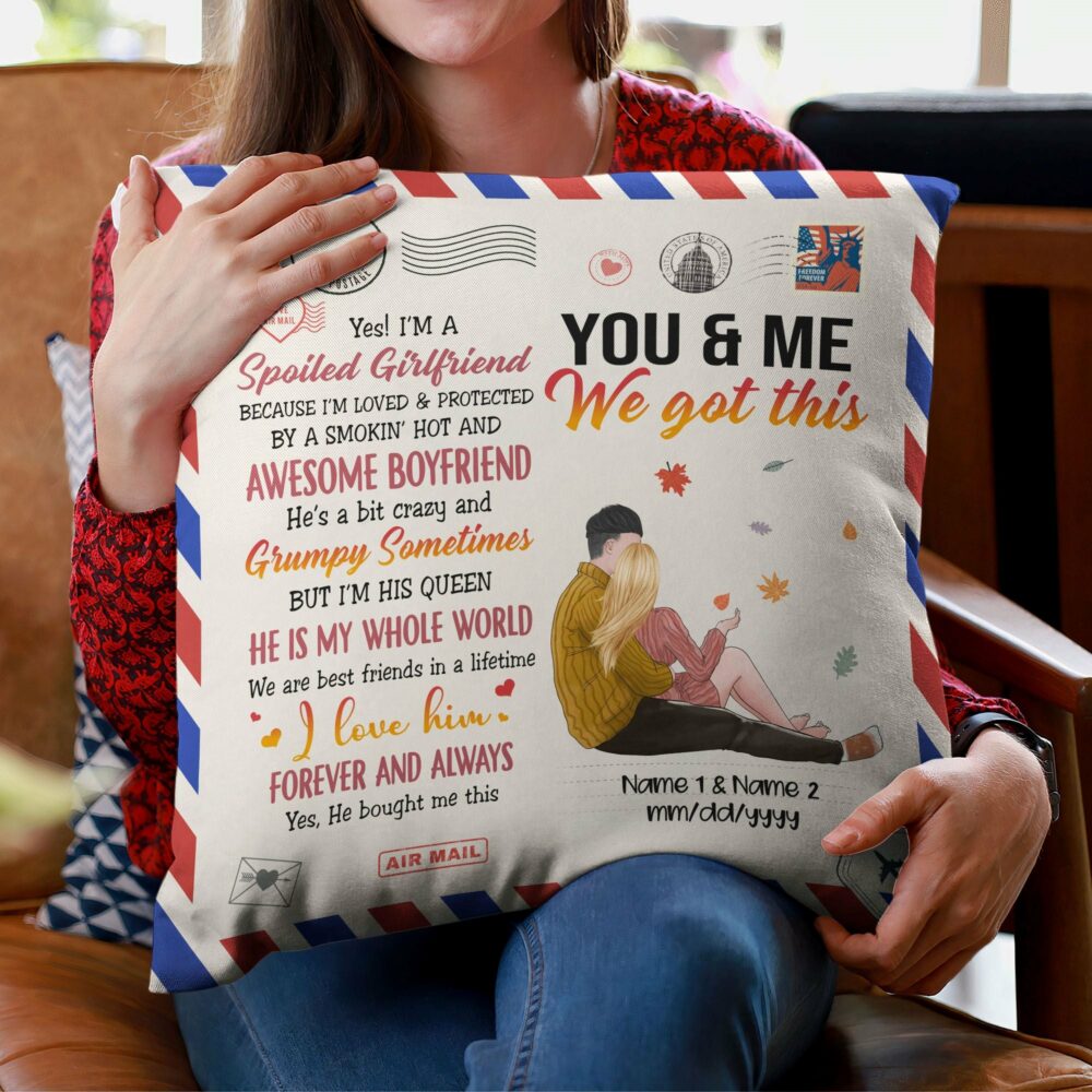 You And Me We Got This, Couple Custom Pillow (Insert Included), Gift For Partner, Spouse, Couple Anniversary Gift, Husband & Wife - Image 3