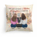 Mother & Daughter Forever Linked Together - Personalized Pillow - Birthday, Loving Gift For Mom, Mother, Daughters
