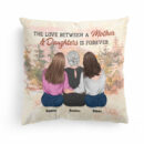 Mother & Daughter Forever Linked Together - Personalized Pillow - Birthday, Loving Gift For Mom, Mother, Daughters