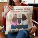Mother & Daughter Forever Linked Together - Personalized Pillow - Birthday, Loving Gift For Mom, Mother, Daughters