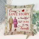Our Love Story Is My Favorite - Personalized Pillow - Anniversary Gift For Spouse, Partner, Husband & Wife