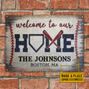 Personalized Baseball Welcome To Customized Classic Metal Signs
