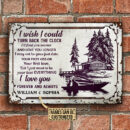 Personalized Boating I Wish I Could Custom Classic Metal Signs