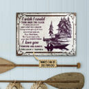 Personalized Boating I Wish I Could Custom Classic Metal Signs