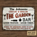 Personalized Garden Bar Beer Good Music Custom Classic Metal Signs