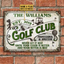 Personalized Golf Club And Your Better Is Best Customized Classic Metal Signs