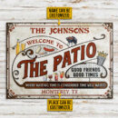Personalized Patio Grilling Red Where Wasting Time Custom Classic Metal Signs