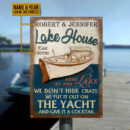 Personalized Yacht Lake House Crazy Customized Classic Metal Signs