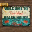 Personalized Beach No Crabs Customized Classic Metal Signs