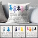 Brothers And Sisters, Together As Friends Pillow (Insert Included)