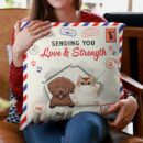 Sending Love And Strength - Personalized Pillow - Birthday, Loving Gift For Cat & Dog Lover, Pet Owner, Pet Mom, Pet Dad