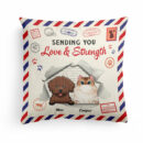 Sending Love And Strength - Personalized Pillow - Birthday, Loving Gift For Cat & Dog Lover, Pet Owner, Pet Mom, Pet Dad