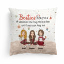 Sisters Forever Hug This Pillow - Personalized Pillow - Christmas Gift For Sisters, Besties, BFF