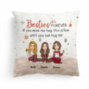 Sisters Forever Hug This Pillow - Personalized Pillow - Christmas Gift For Sisters, Besties, BFF