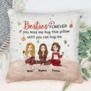 Sisters Forever Hug This Pillow - Personalized Pillow - Christmas Gift For Sisters, Besties, BFF