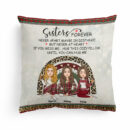 Sisters Hug This Cozy Pillow - Personalized Pillow - Christmas, New Year Gift For Sisters, Sistas, Besties, Soul Sisters